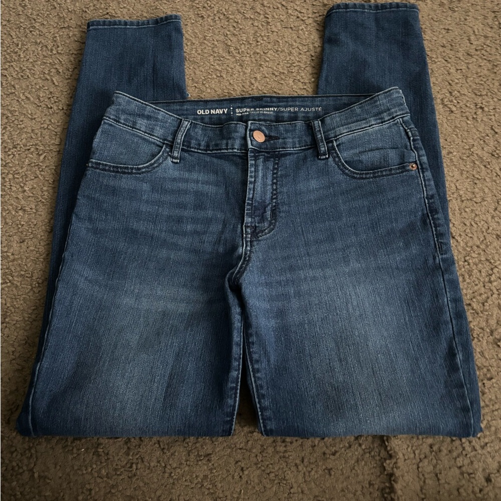 Old Navy Women's Dark Blue Skinny Jeans